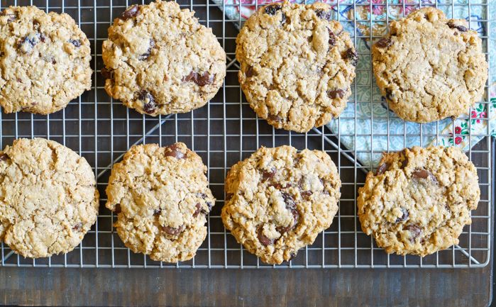 chocolate cherry almond butter breakfast cookies ... made with whole wheat and whole grains