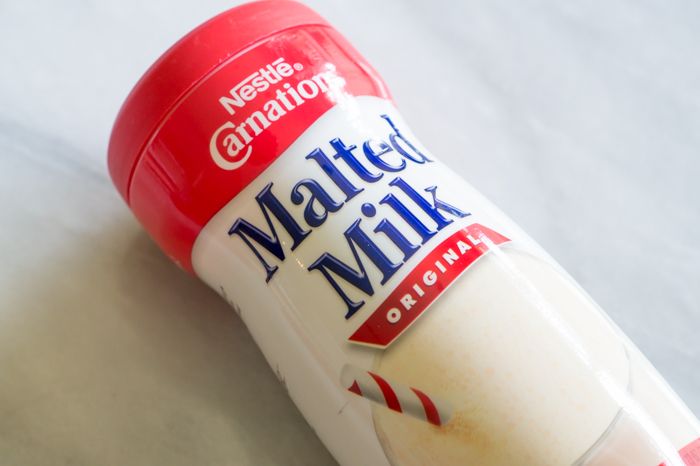 Chocolate Malt Texas Sheet Cake ... a twist on the classic, made with malt powder and Whoppers
