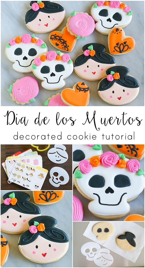 Dia de los Muertos Decorated Cookies > how to make with Sweet Sugarbelle cutters and tools