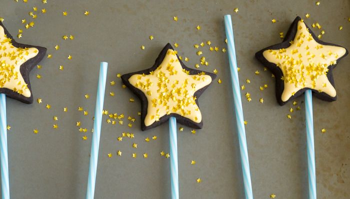 how to make Fairy Godmother Wand Cookies-on-a-Stick