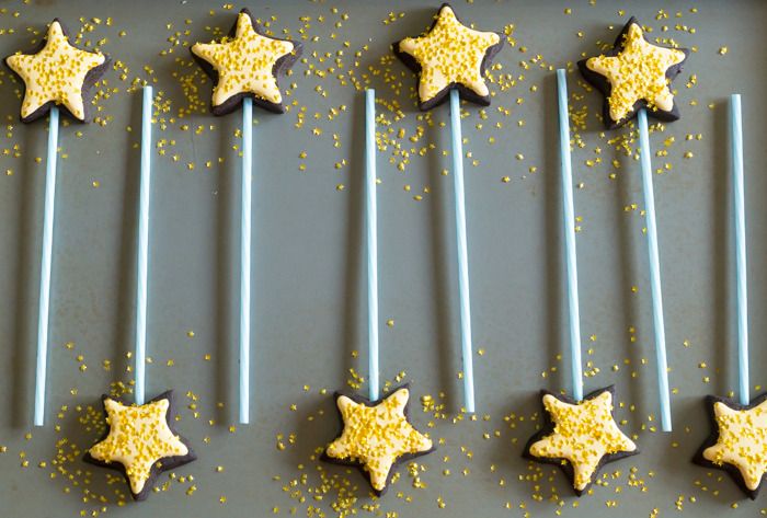 how to make Fairy Godmother Wand Cookies-on-a-Stick