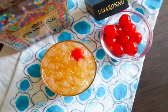 Ginger Amaretto Sours, cocktail for one or for a crowd. Make-ahead or drink right away!