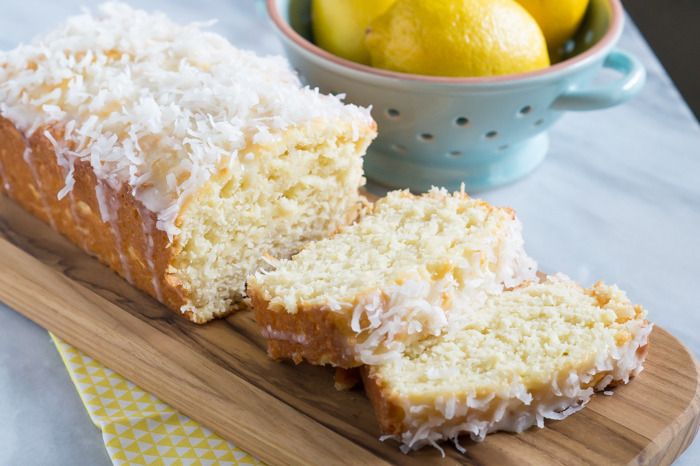 lemon coconut quick bread