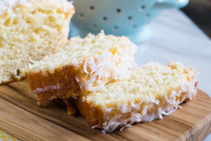 lemon coconut quick bread