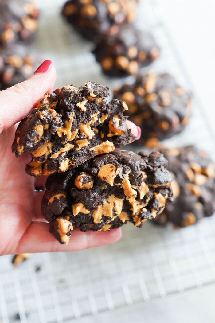 copycat Levain Bakery Chocolate Peanut Butter Chip Cookies
