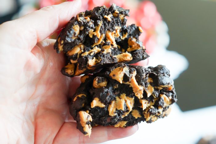 copycat Levain Bakery Chocolate Peanut Butter Chip Cookies