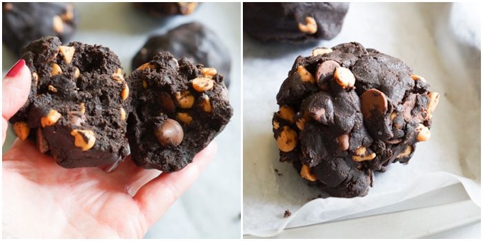 copycat Levain Bakery Chocolate Peanut Butter Chip Cookies