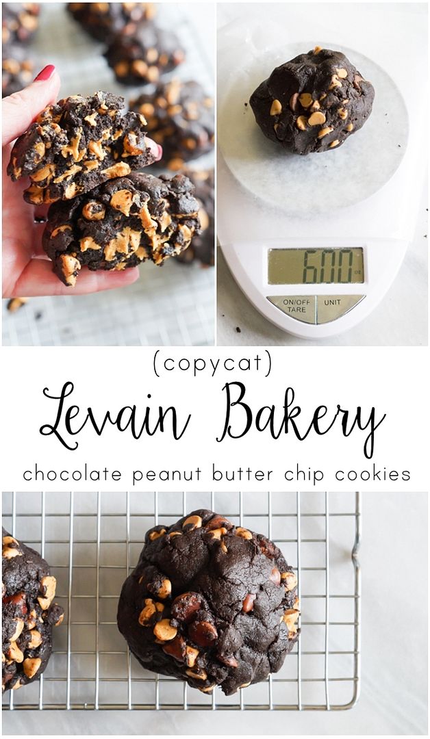 copycat Levain Bakery Chocolate Peanut Butter Chip Cookies ... seriously AMAZING!