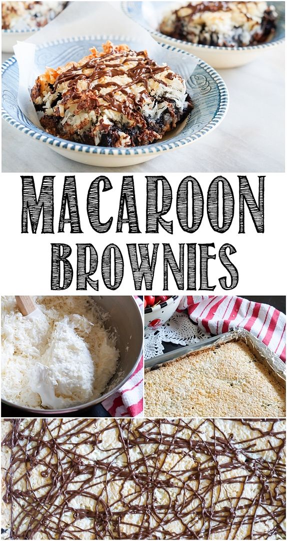 Macaroon Brownies | bakeat350.blogspot.com for @imperialsugar