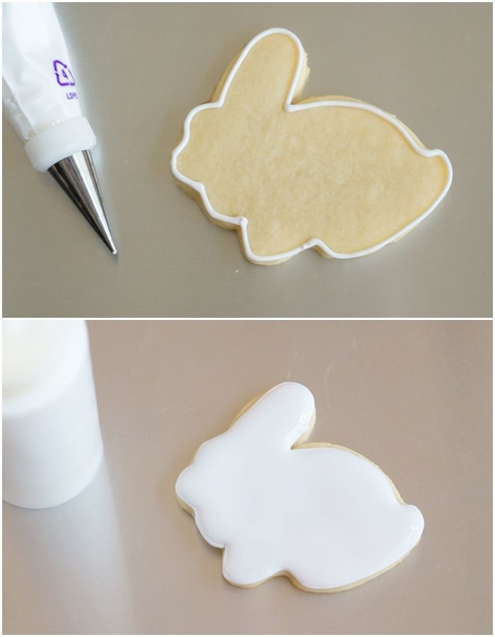 polka dot bunny cookies