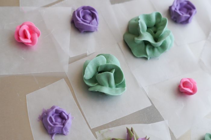 how to make with royal icing succulents and roses