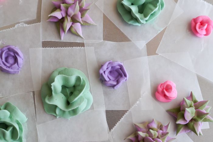how to make royal icing succulents and roses