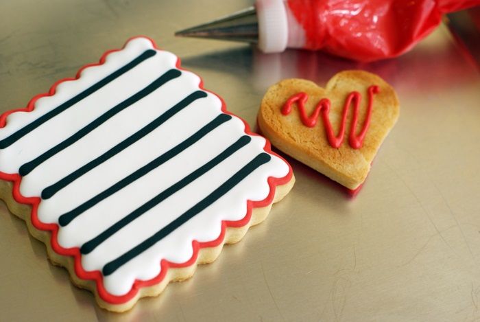 double-decker, striped Valentine cookies ... easy to make and two cookies in one!
