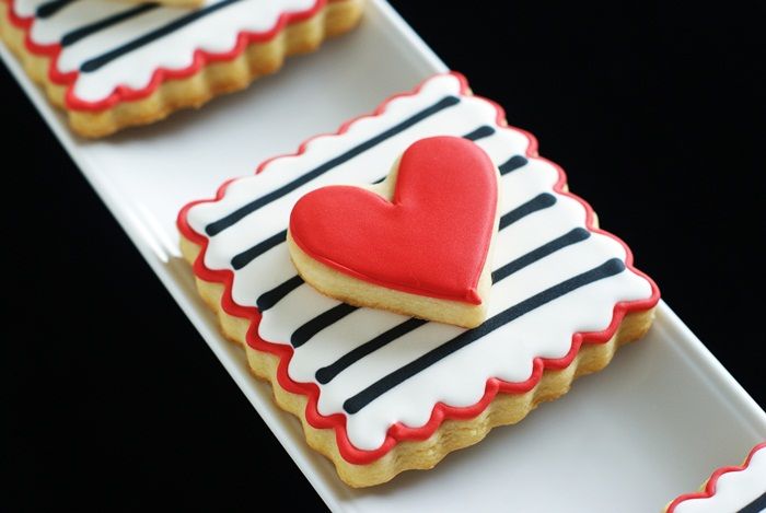 double-decker, striped Valentine cookies ... easy to make and two cookies in one!