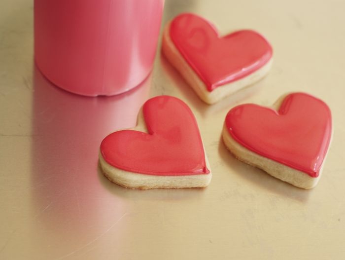 double-decker, striped Valentine cookies ... easy to make and two cookies in one!
