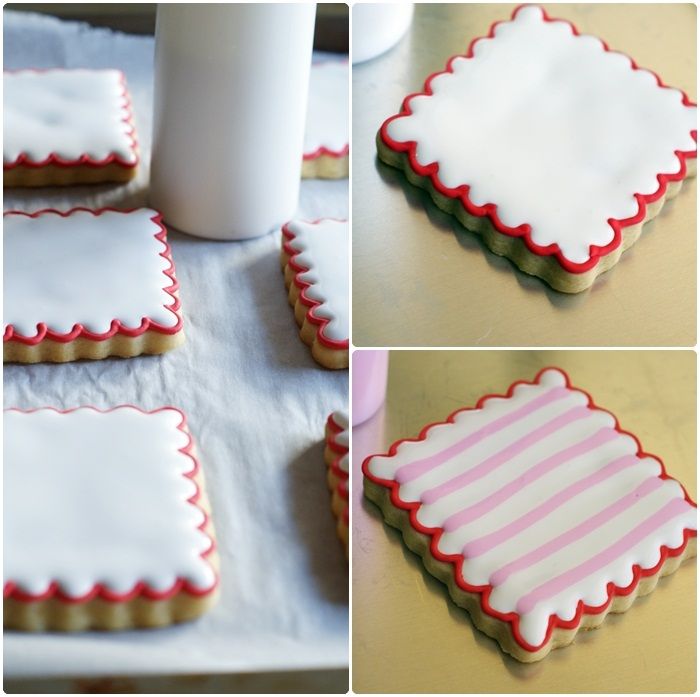 double-decker, striped Valentine cookies ... easy to make and two cookies in one!