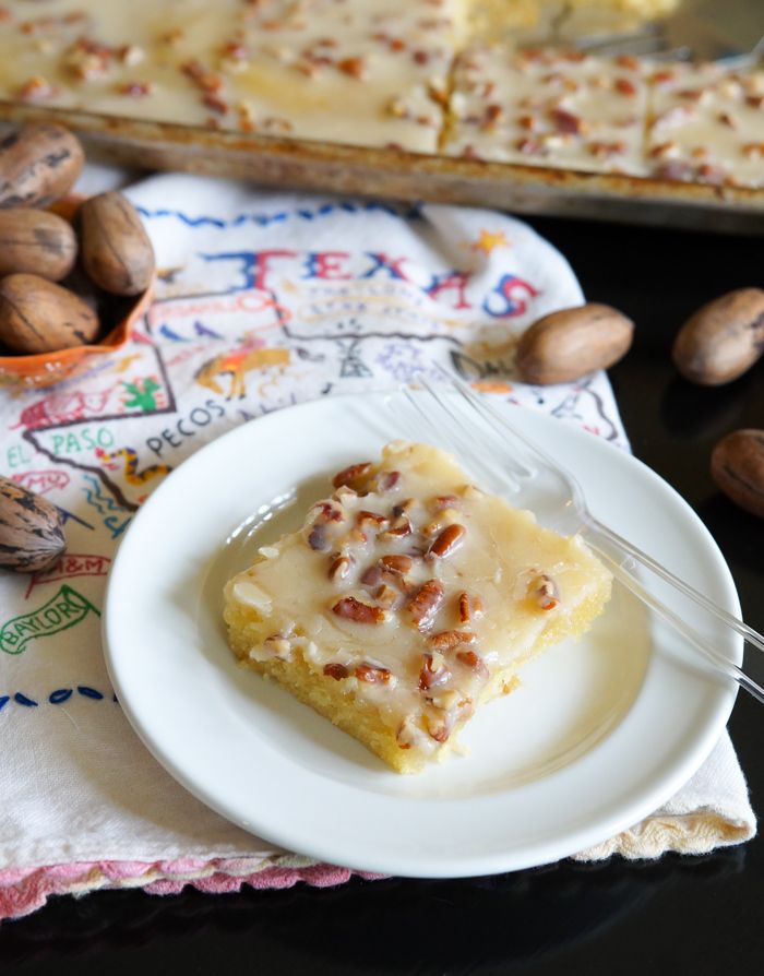 White Texas Sheet Cake ... butter, vanilla, and toasted pecans shine in this version ♥