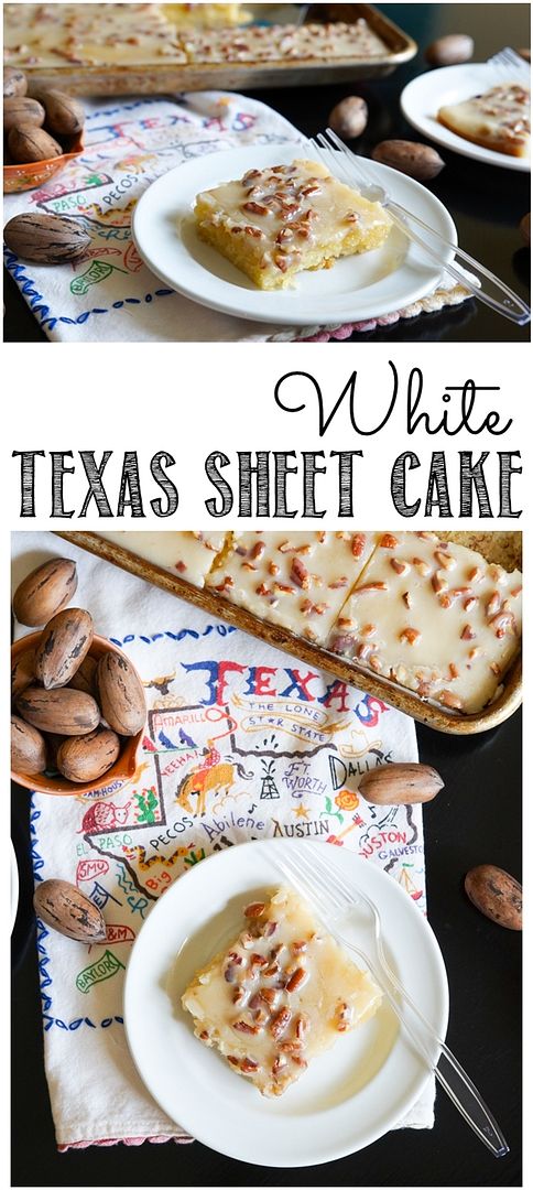 White Texas Sheet Cake ... butter, vanilla, and toasted pecans shine in this version ♥