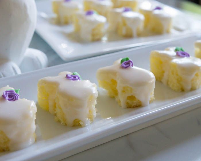 Easter Bunny Almond Petits Fours from @bridget350
