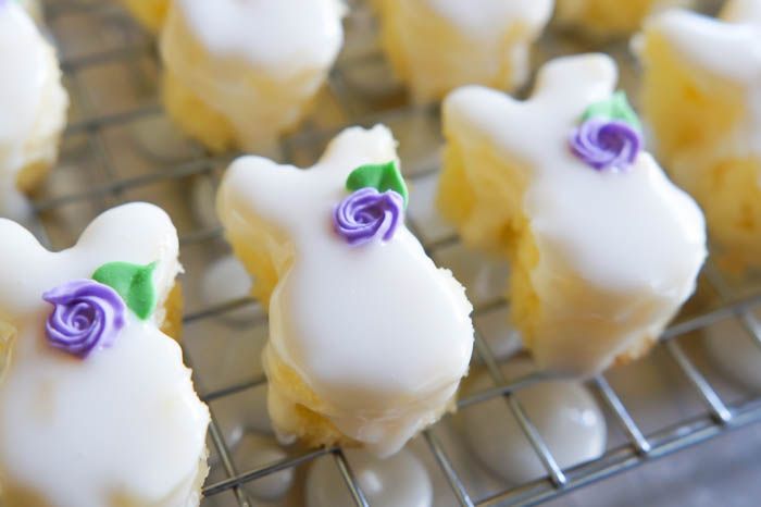 Easter Bunny Almond Petits Fours from @bridget350