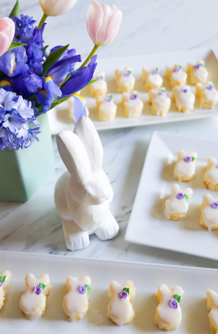 Easter Bunny Almond Petits Fours from @bridget350