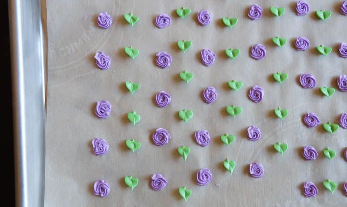 flowers for Easter Bunny Almond Petits Fours from @bridget350
