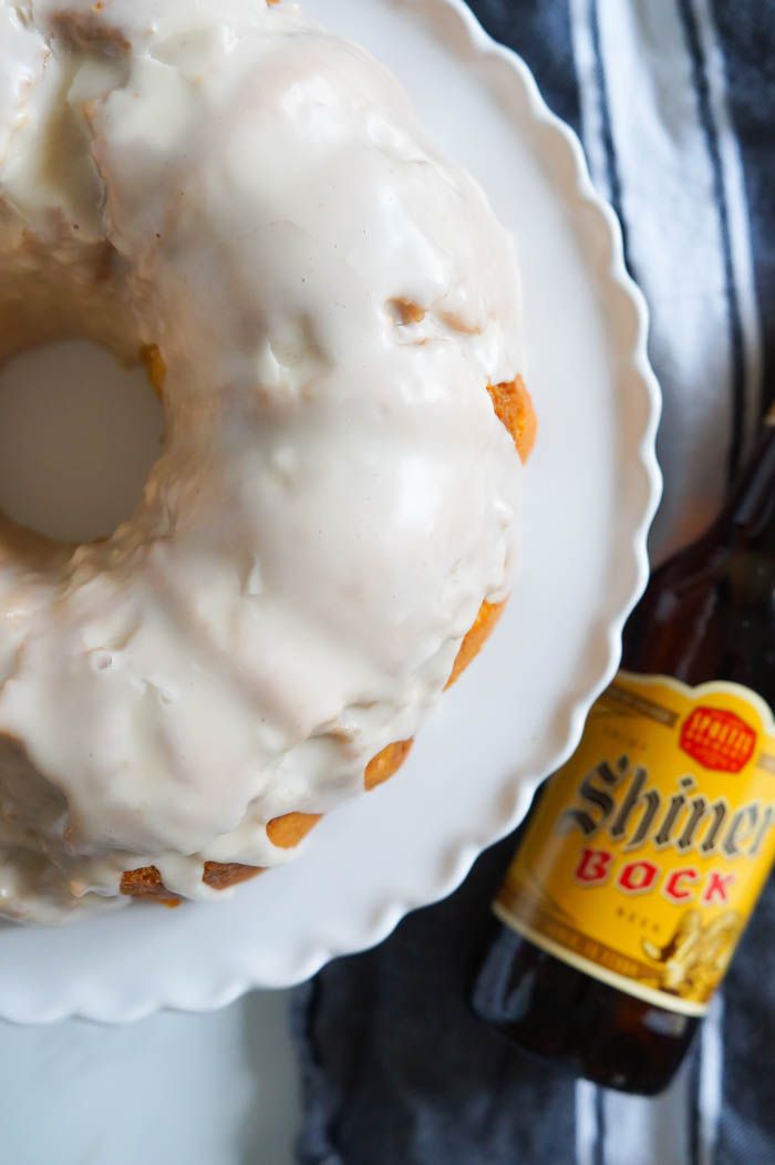 Butterscotch + Beer Bundt Cake | a great Father's Day dessert from bakeat350.net