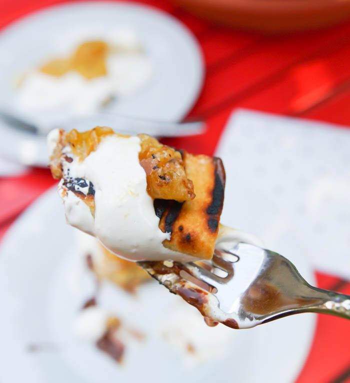 ooey, gooey perfection > Grilled Peanut Butter and Chocolate Quesadillas with Caramelized Bananas