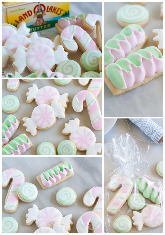 Butter Mint Cut-Out Candy Cookies, recipe + decorating tutorial