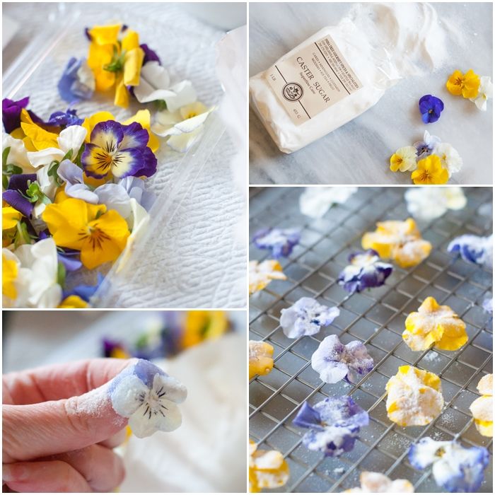 how to make sugared flowers