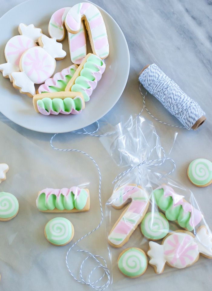Butter Mint Cut-Out Candy Cookies : recipe + decorating tutorial