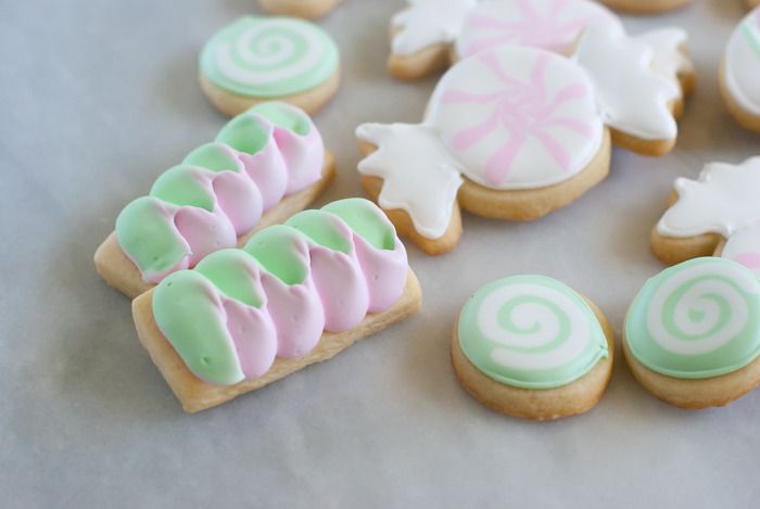 Butter Mint Cut-Out Candy Cookies : recipe + decorating tutorial