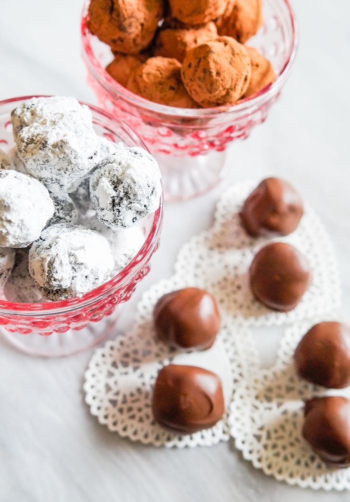 brownie truffles, 3 ways
