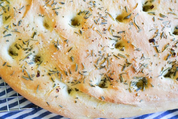 simple rosemary focaccia