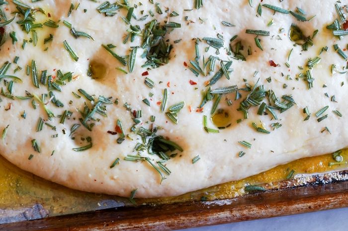 simple rosemary focaccia
