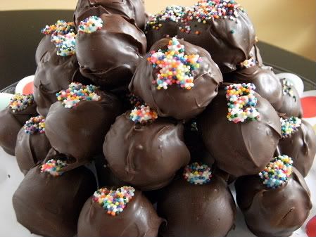 cake truffle platter