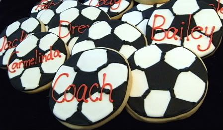 soccer cookies team