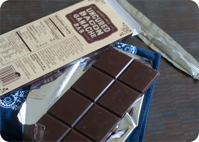 trader joe's uncured bacon ganache bar review : part of a weekly review series of tj's desserts