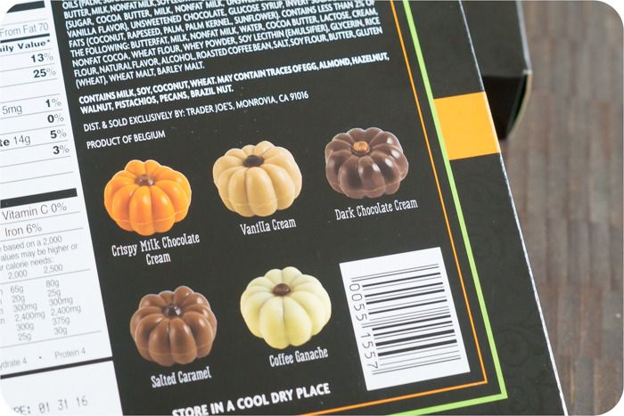 trader joe's belgian chocolate pumpkins review : part of a weekly review series of tj's desserts and treats