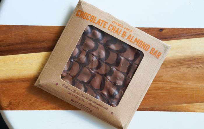 Sweet on Trader Joe's Sunday : Chocolate Chai & Almond Bar review