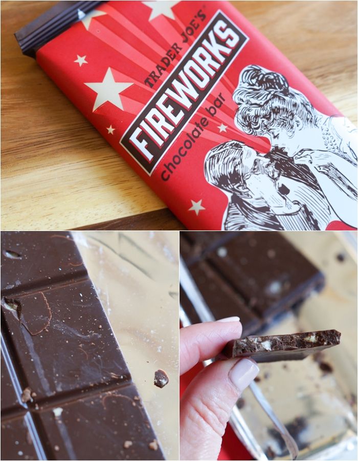 trader joe's fireworks chocolate bar review : part of a weekly #traderjoes review series