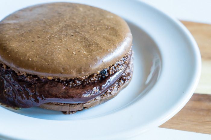 trader joe's molten chocolate macarons review : part of a weekly review series of tj's desserts and treats