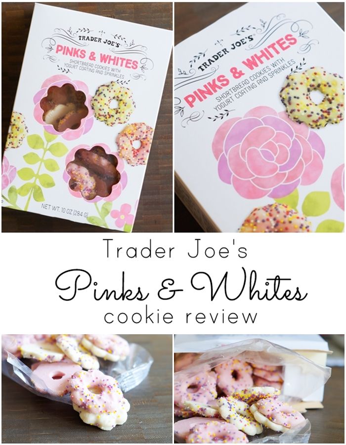 a review of Trader Joe's Pinks & Whites (sprinkle shortbread cookies) | bakeat350.blogspot.com