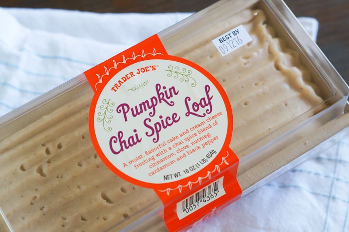 trader joe's pumpkin chai spice loaf review #traderjoes
