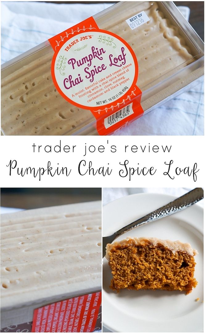 trader joe's pumpkin chai spice loaf review #traderjoes