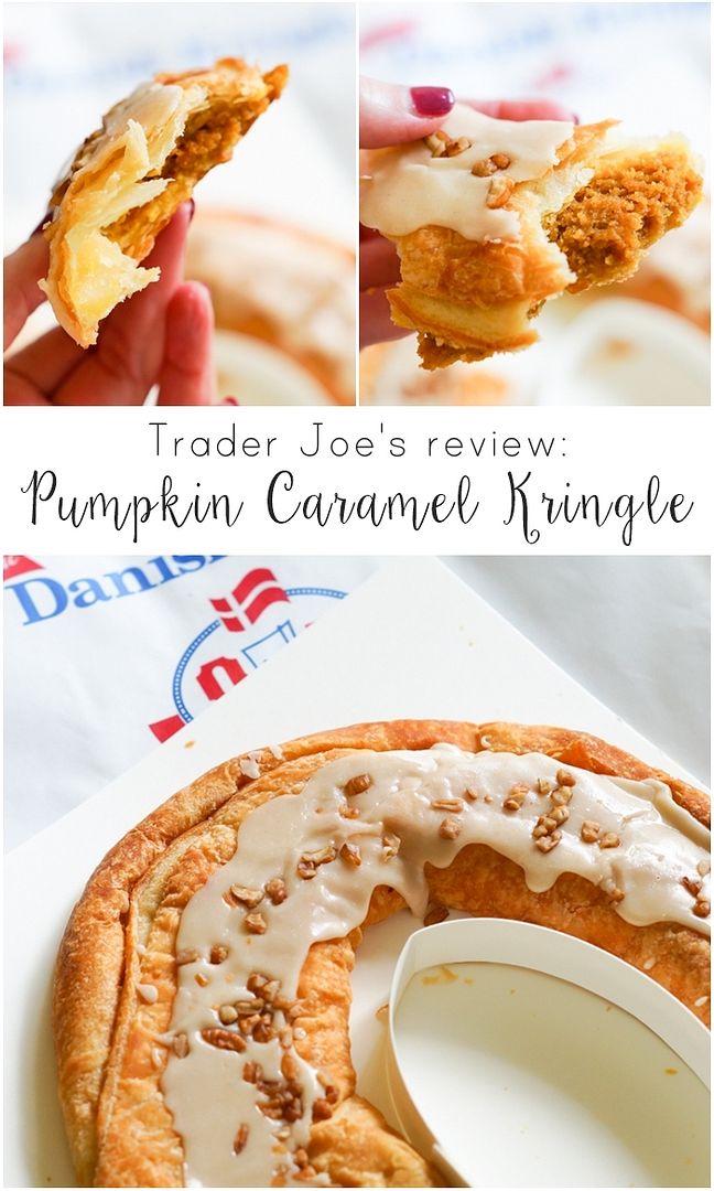 Trader Joe's Pumpkin Caramel Danish Kringle review #traderjoes