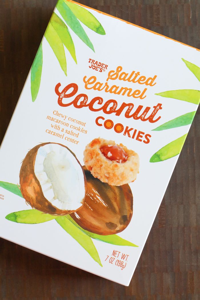 Trader Joe's salted caramel coconut cookies review