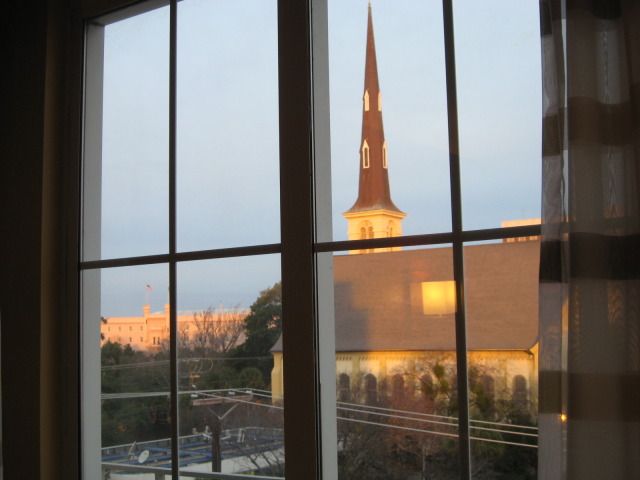 view from Courtyard Marriott in Charleston , Room 502 I think