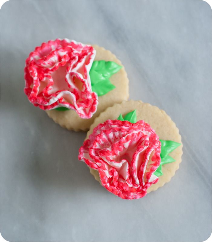 Carnation Cookies - Bake at 350°