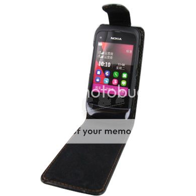 New Leather Case Pouch + LCD Film For Nokia C2 03 Touch and Type a 